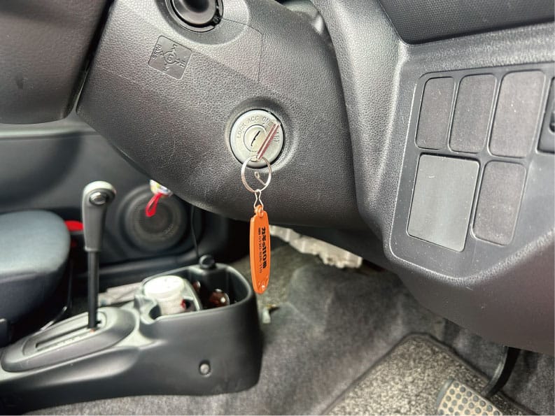 米軍基地車の鍵無作成